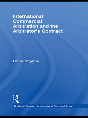 cover image of International Commercial Arbitration and the Arbitrator's Contract